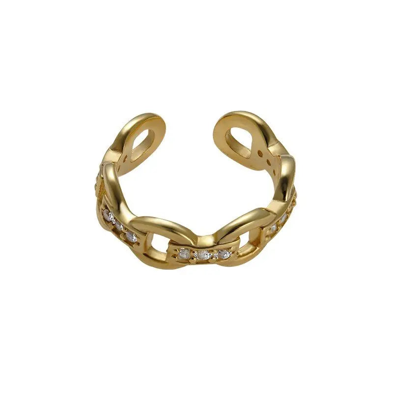 Ohrring "Earcuff Saphira" mit feinen Zirkonia-Verzierungen